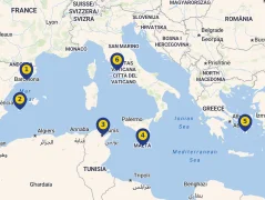 Mapa plavby