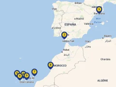 Mapa plavby