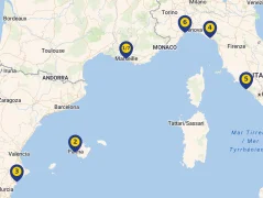 Mapa plavby