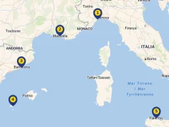 Mapa plavby