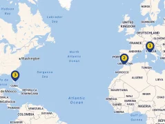Mapa plavby