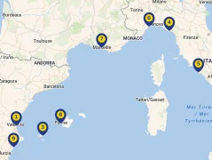 Mapa plavby