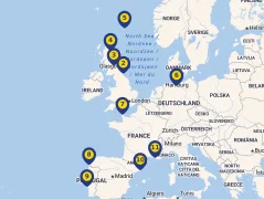 Mapa plavby
