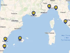 Mapa plavby