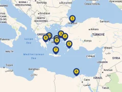 Mapa plavby