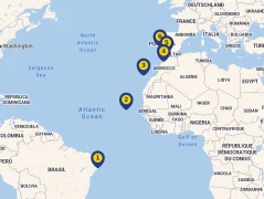 Mapa plavby