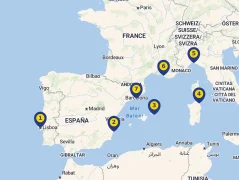 Mapa plavby