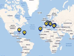 Mapa plavby