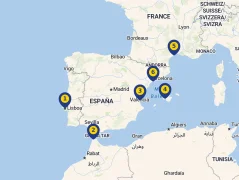 Mapa plavby