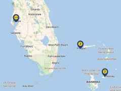 Mapa plavby