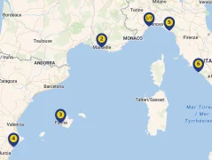 Mapa plavby