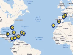 Mapa plavby