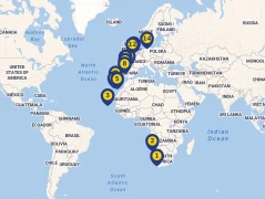 Mapa plavby