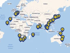 Mapa plavby