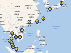 Mapa plavby