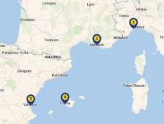Mapa plavby