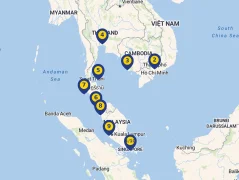 Mapa plavby