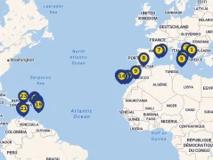 Mapa plavby