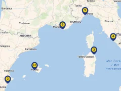 Mapa plavby