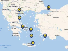 Mapa plavby